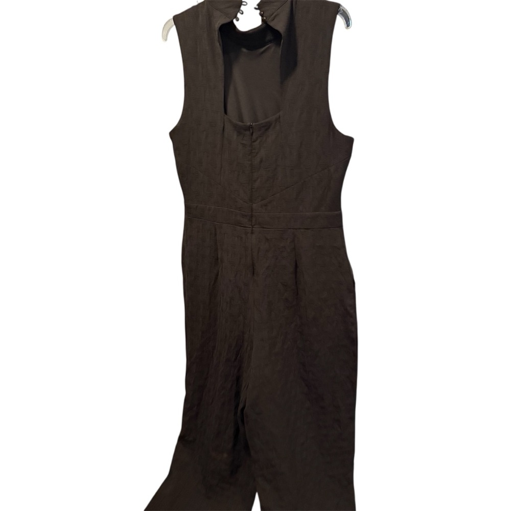 Anthropologie Eva Franco Charley Black Mock Neck Jumpsuit, size Large - Picture 8 of 8